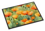 NEW California California Poppies in Watercolor Doormat Front Door Mat Indoor Outdoor Rugs for Entryway, Non Slip Washable Low Pile, 18H X 27W