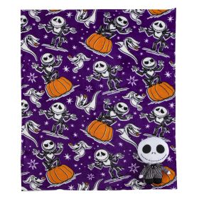 Disney Nightmare Before Christmas Jack Smackdown Silk Touch with Hugger 40x50 Inches