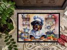 NEW Rottweiler The Chef Doormat Front Door Mat Indoor Outdoor Rugs for Entryway, Non Slip Washable Low Pile, 18H X 27W