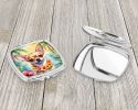 Chihuahua Luau Compact Mirror Decorative Travel Makeup Mirror for Women Girls Gifts Pocket Makeup Mirror Folding Handheld