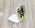 Chow Chow in Sunflowers Compact Mirror Decorative Travel Makeup Mirror for Women Girls Gifts Pocket Makeup Mirror Folding Handheld