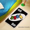 Bathroom rug game aesthetic decoration, card playing rug, game-like interactive rug, super absorbent machine washable non-slip rug