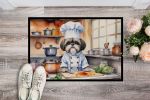 NEW Shih Tzu The Chef Doormat Front Door Mat Indoor Outdoor Rugs for Entryway, Non Slip Washable Low Pile, 18H X 27W