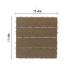 Plastic Interlocking Deck Tiles, 27 Pack, 11.4"x11.4" Waterproof Flooring Tiles for Indoor and Outdoor