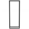 Firewood Rack Matt Black 19.7"x11"x52" Steel