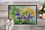 NEW Colorado Rocky Mountain Columbine in Watercolor Doormat Front Door Mat Indoor Outdoor Rugs for Entryway, Non Slip Washable Low Pile, 18H X 27W