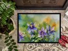 NEW Colorado Rocky Mountain Columbine in Watercolor Doormat Front Door Mat Indoor Outdoor Rugs for Entryway, Non Slip Washable Low Pile, 18H X 27W