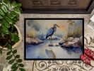 NEW Blue Heron Doormat Front Door Mat Indoor Outdoor Rugs for Entryway, Non Slip Washable Low Pile, 18H X 27W