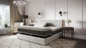 Copper Lux Hybrid 14" Split Top King Mattress With Copper Infused Contouring Memory Comfort Layer and Supportive Coil System