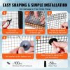 8 inch x 100ft Solar Panel Bird Guard, Critter Guard Roll Kit with 100pcs Stainless Steel Fasteners, Solar Panel Guard with Rust-proof PVC Coating