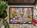 Decorating Easter Chihuahua Doormat Front Door Mat Indoor Outdoor Rugs for Entryway, Non Slip Washable Low Pile, 24H X 36W