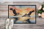 Pelicans Flying Doormat Front Door Mat Indoor Outdoor Rugs for Entryway, Non Slip Washable Low Pile, 24H X 36W