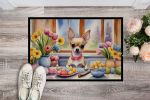 Decorating Easter Chihuahua Doormat Front Door Mat Indoor Outdoor Rugs for Entryway, Non Slip Washable Low Pile, 24H X 36W