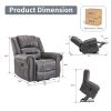 Futon Sofa Bed, Velvet Futon Couch for Living Room, Recliner Sleeper Sofa Bed with 2 Cup Holders, Removable Armrests, Metal Legs, Charcoal Gray
