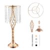 VEVOR 10PCS 55cm/21.65' Tall Crystal Wedding Flower Stand Vase for Party Decor