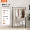 VEVOR Clothes Rack, Heavy Duty Clothing Garment Rack with Hanging Rod and Bottom Storage Area, Clothing Rack for Bedroom Guest Room