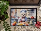 Maltese The Chef Doormat Front Door Mat Indoor Outdoor Rugs for Entryway, Non Slip Washable Low Pile, 24H X 36W