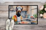 Belgian Malinois The Chef Doormat Front Door Mat Indoor Outdoor Rugs for Entryway, Non Slip Washable Low Pile, 24H X 36W