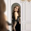 Floor Standing Mirror, Wall Mirror with Stand Aluminum Alloy Thin Frame,21''*64''