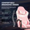 Gaming Chair with LED Light Control, Adjustable Backrest and Seat Height Swivel Recliner