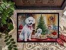Poodle Christmas Cookies Doormat Front Door Mat Indoor Outdoor Rugs for Entryway, Non Slip Washable Low Pile, 24H X 36W